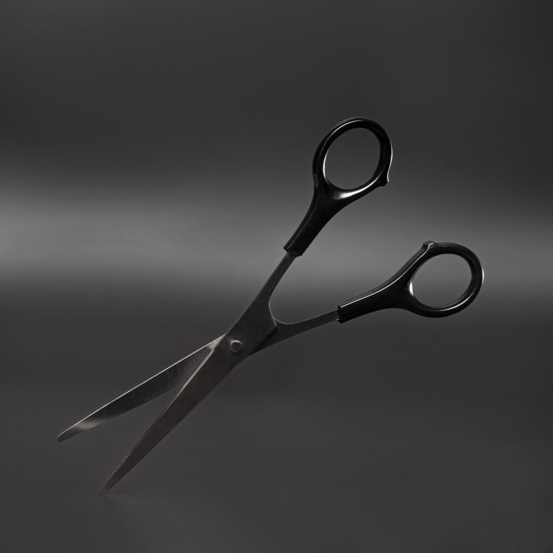 front-view-shiny-metallic-scissors